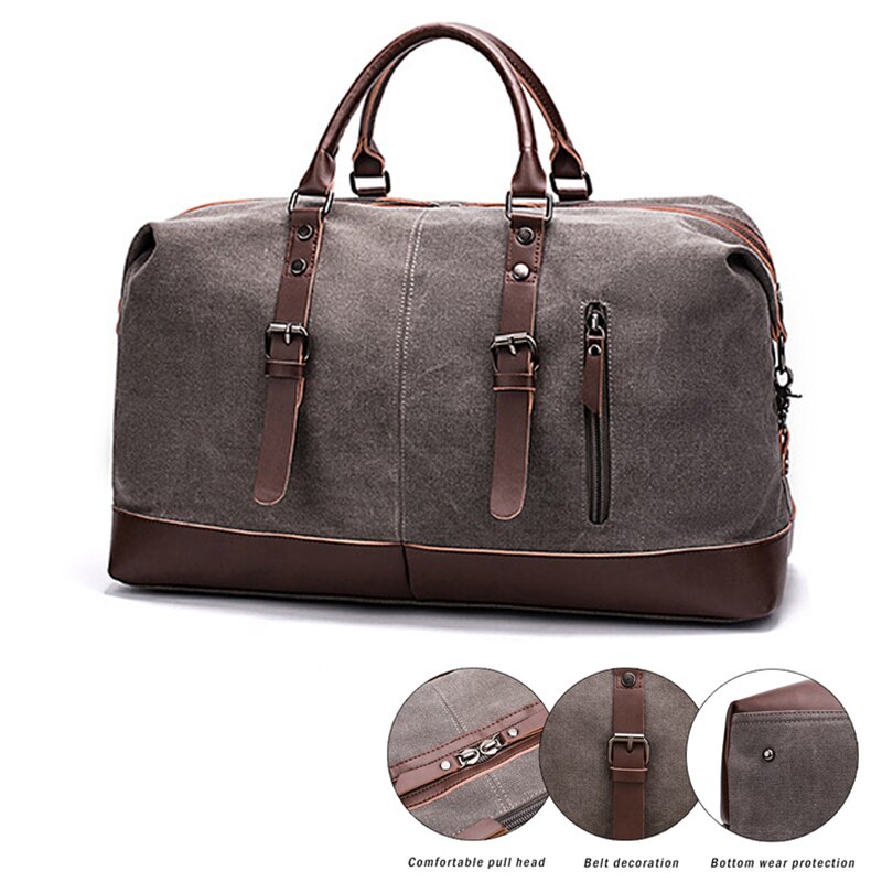 Grande capacidade de viagem saco multifunction men alça ombro duffel saco à prova dmultiple água vários bolsos bagagem sacos mala roupas