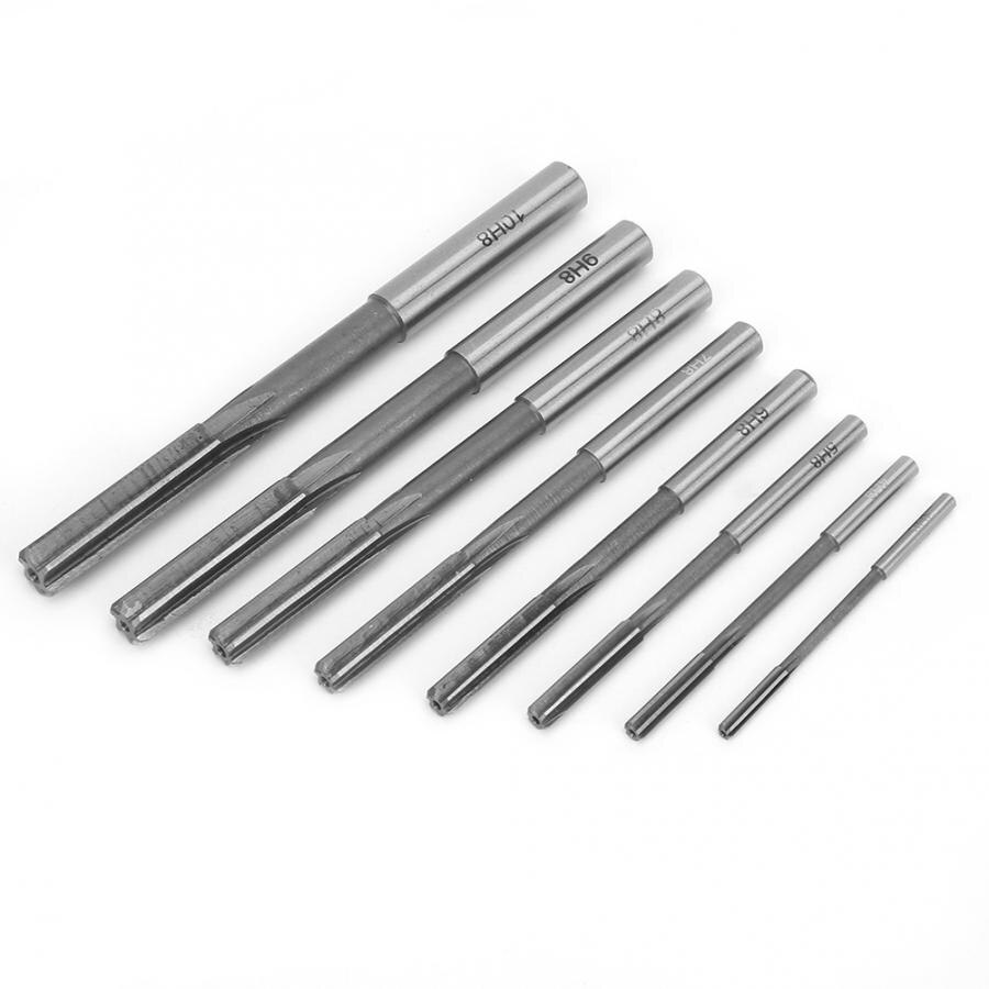Adjustable Reamer 8pcs HSS H8 Straight Shank Machine Reamer Set 3/4/5/6/7/8/9/10mm Conduit Reamer
