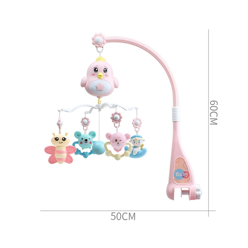 Baby Crib Mobiles Rattles Baby Toys Bed Bell Cartoon Kid Carousel For Cots Projection Infant Babies Toy 0-12 months For Newborns