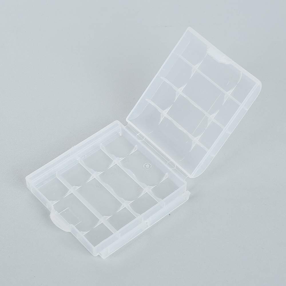 Hard Plastic Case Cover Houder voor AA AAA 14500 10440 Batterij Opbergdoos qW7H
