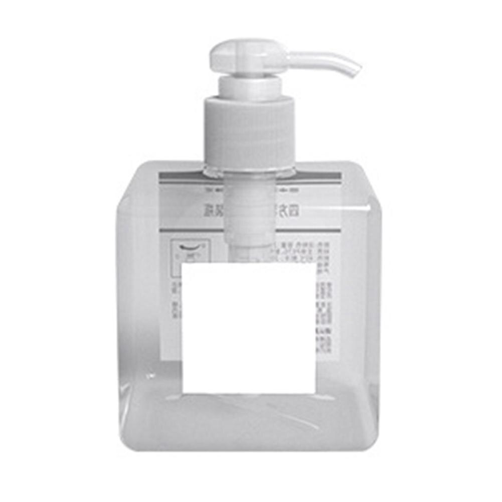 250/450Ml Duidelijk Fles Vierkante Dispenser Zeep Schuim Schuimende Pomp Lege Plastic Storage Container Vloeibare Douchegel Schuim pomp: Transparent250ml