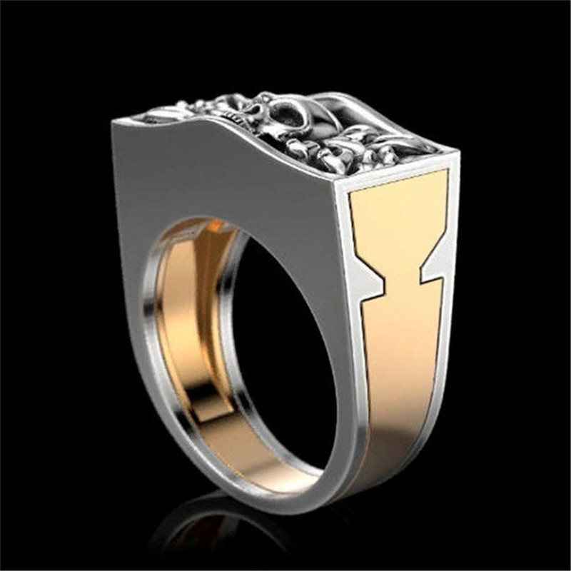 Anillo de calavera Punk Hiphop para hombre, caja Invisible creativa, almacenamiento de dedo, amistad, de , joyería e833