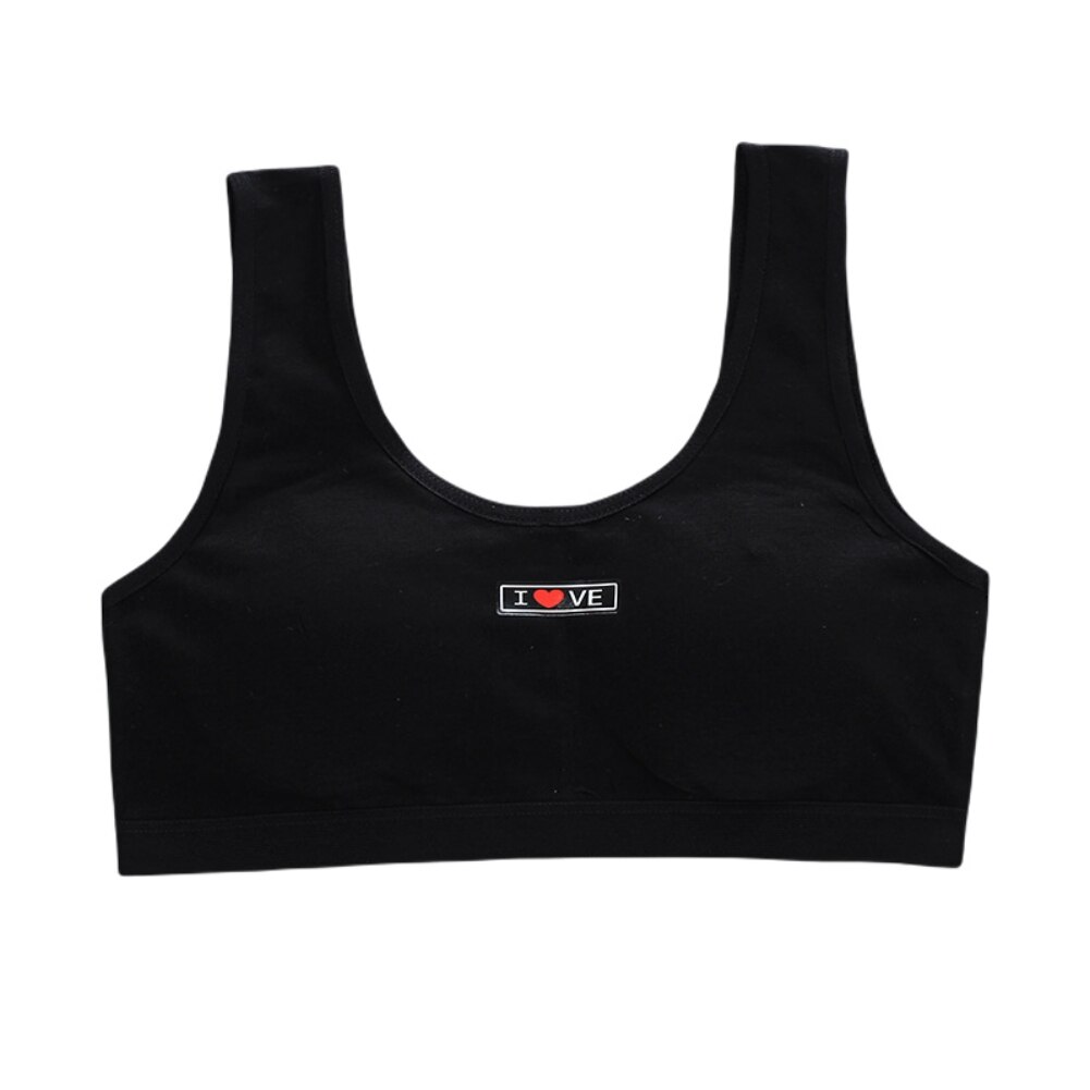 Bobora Girls Sports Bra Kids Cotton Teenage Underwear Young Girl Training Bra Sports Student Thin Cup Teen Bra: B2