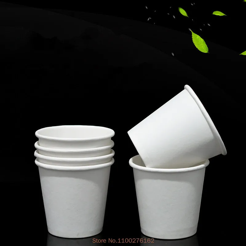 100pcs/pack 2.5/1.5oz Paper Cup White/Kraft Disposable Cup Small Mini Coffee Cup