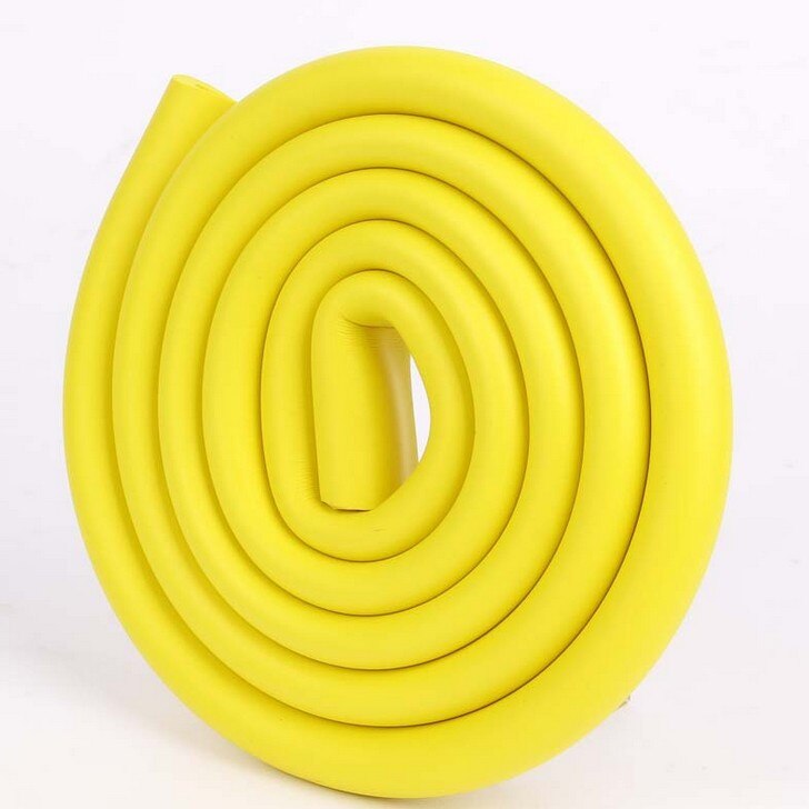 1pc baby bumper strip baby veiligheidshoekbeschermer glazen tafelrand hoekbeschermers meubelrandbeschermer botsingsbeschermer  fh04: Geel