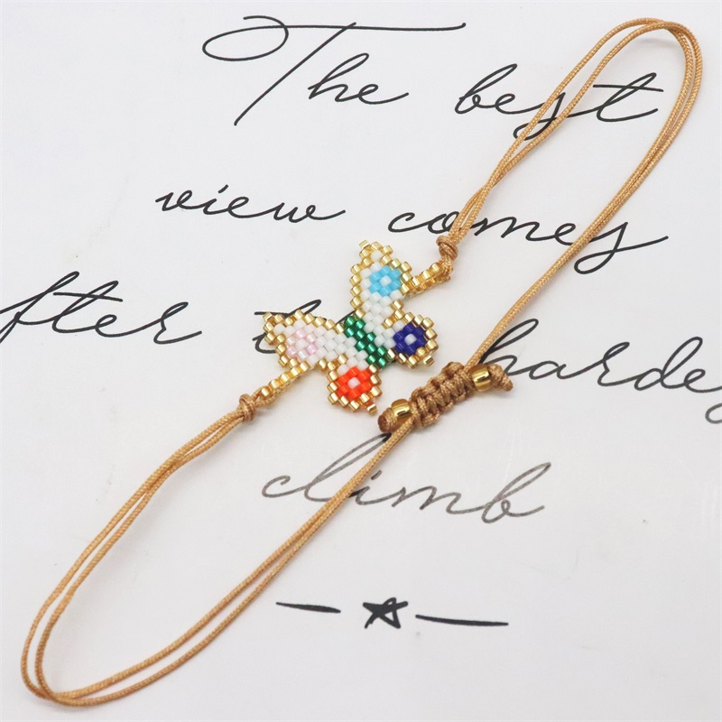 Bracciale ZHONGVI per donna Miyuki Pulseras Mujer Moda farfalla modello bracciale gioielli regalo braccialetti unici fatti a mano
