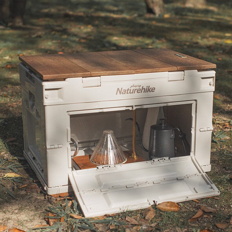 Naturehike – boîte de rangement pliante en PP, sac de rangement Portable de grande capacité pour voyage en plein air, équipement de Camping, sac de rangement de vaisselle 80L