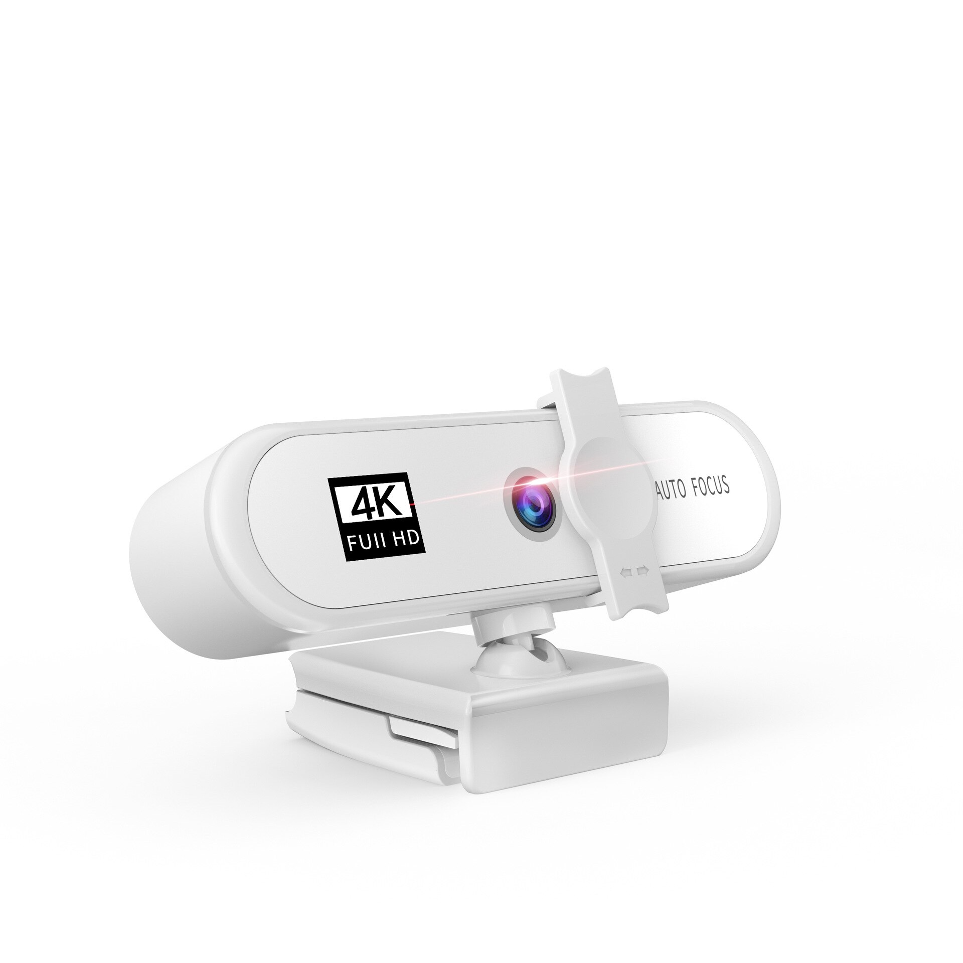 4K HD Webcam 1080P Computer Camera With Microphone Automatic Focus Network 2K Live Web USB Plug For Computer Work Laptop Game PC: White 4K