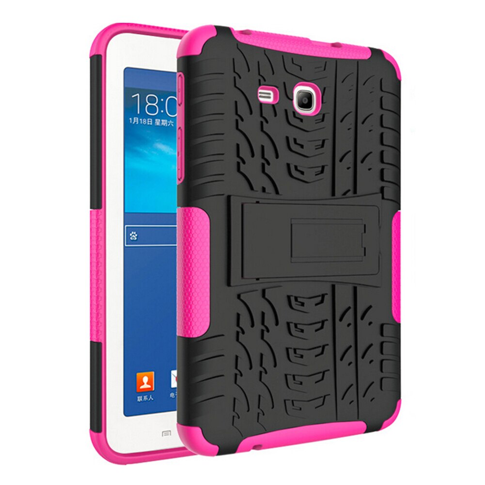 7" Anti-dust Tablet Protecter Hard Case For Samsung GALAXY Tab A 7.0 T280 T285 Tablet Accessories Heavy Duty TPU Back cover: Pink