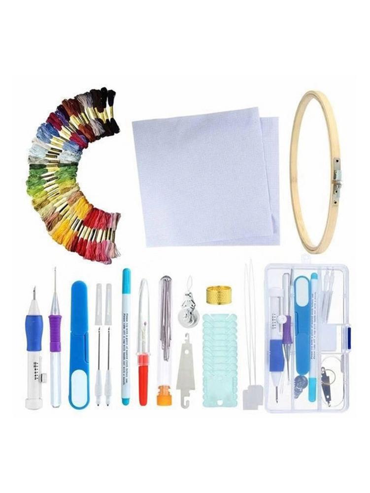 Universal 83PCS DIY Embroidery Tools Kit Embroidery Patterns Needle Pen Set Craft Tools Kit For Embroidery
