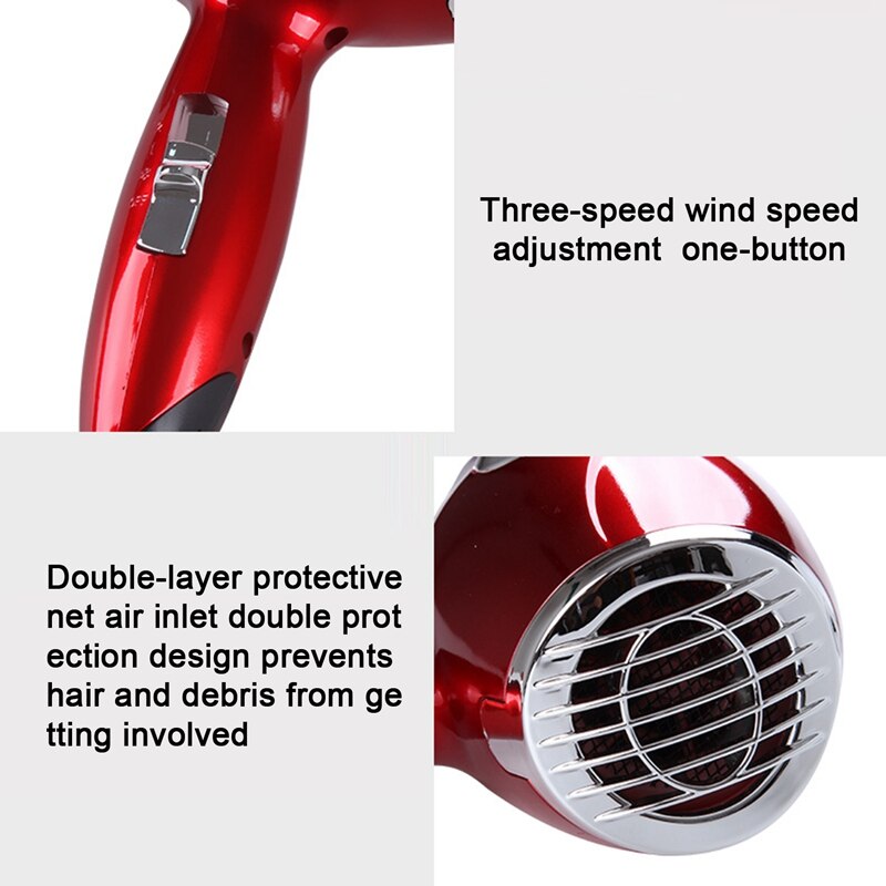 SURKER secador de pelo 2300W Motor ligero secador de pelo con difusor fuerte secador de pelo LCD 3 modos para ajustar Win