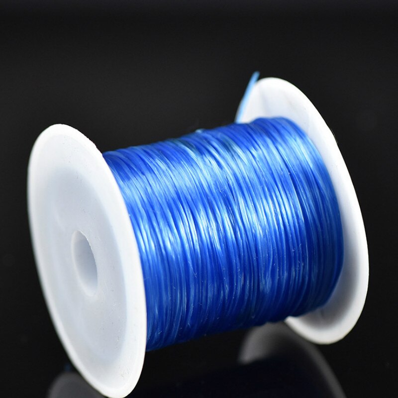 393inch/Roll Strong Elastic Crystal Beading Cord 1mm for Bracelets Stretch Thread String Necklace DIY Jewelry Making Cords Line: Blue