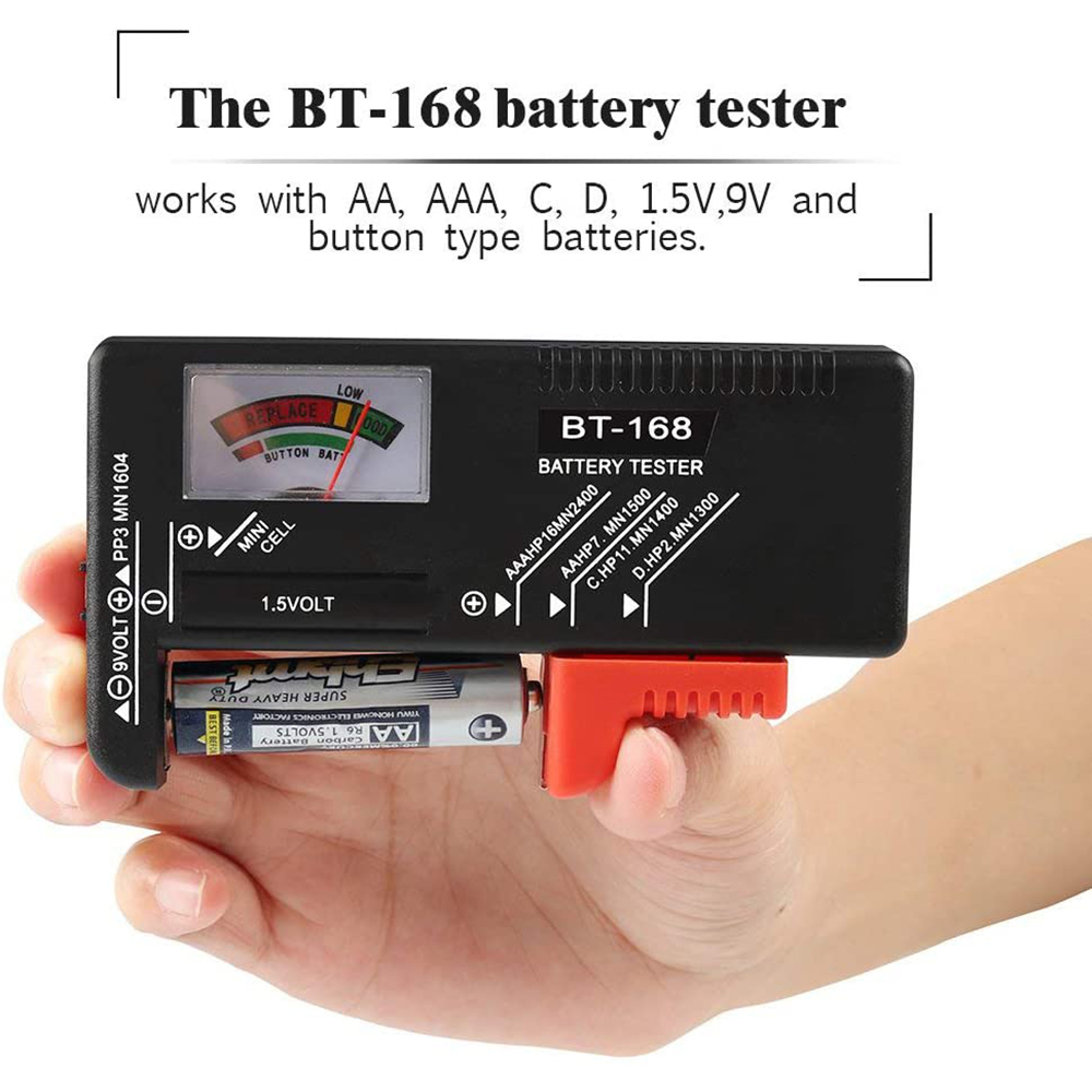 Testeur de batterie numérique BT-168 Pro BT-168D BT-168, écran LCD C D N AA AAA 9V 1.5V, détecteur de capacité de pile bouton
