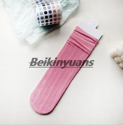 Zomer Dunne Kinderen Sok Hollow Out Mesh Sokken Kinderen Snoep Kleur Crus Anti-Muggen Sokken Van De Meisjes calcetines: style 3