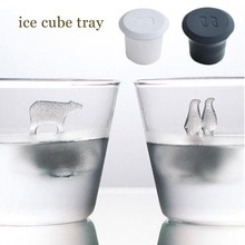2 stk isbjørn pingvin silikone fest nyhed gelé choc fryse isterning form maker form is værktøjer til whisky