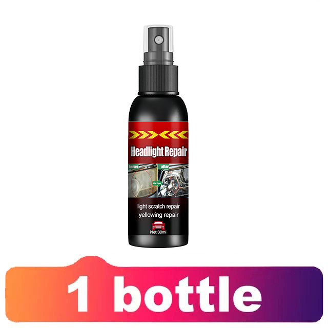 Headlight Repair Spray for Car Refurbishment Anti-Oxidation Coating Car Lamp Polishing Agent Scratch Restoration Dirt Clean: Beige