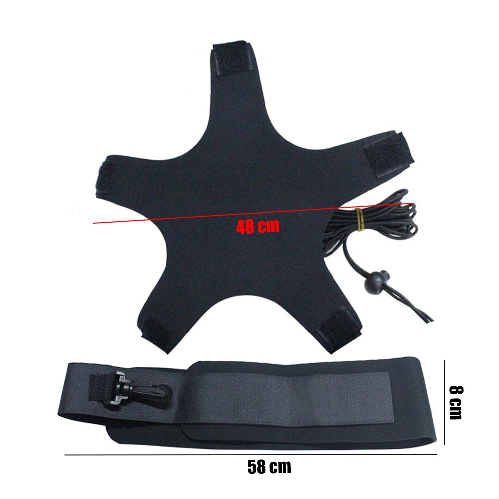Øv praktisk innendørs utendørs fotballtrening belte rebound elastisk kaster justerbar volleyball trener universal