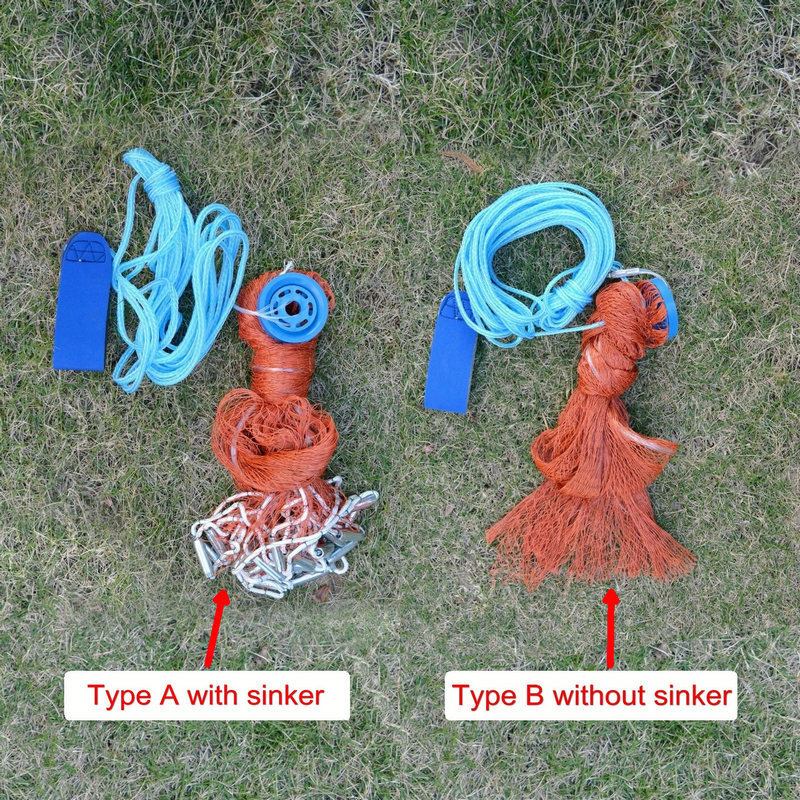 XC LOHAS mała siatkowa sieć rybacka USA obsada sieć z ciężarkiem i bez ciężarka pułapka wędkarska odkryty ręczny rzut narzędzie robić połowu netto