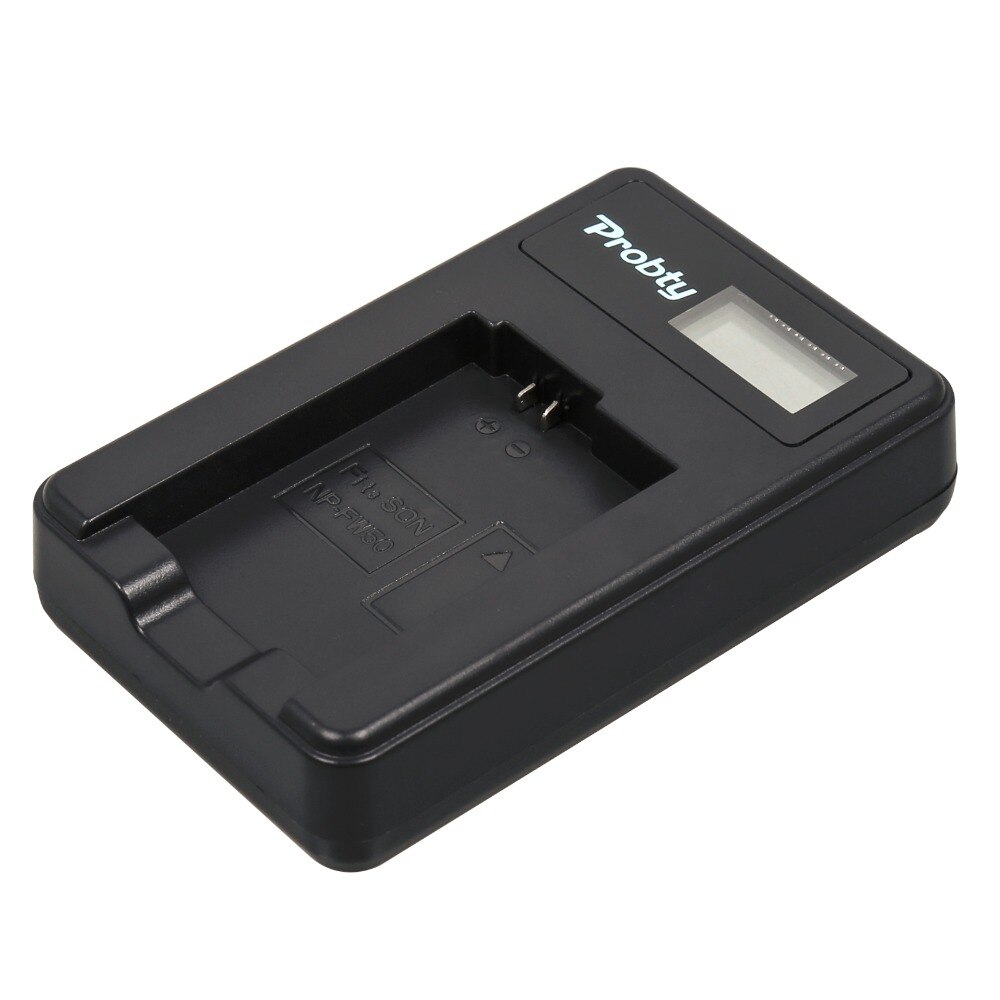 Probty NP-FW50 NPFW50 NP FW50 LCD Batterij Lader voor Sony HDR-AS100v HDR-AZ1 AZ1VR AZ1VB AZ1VW