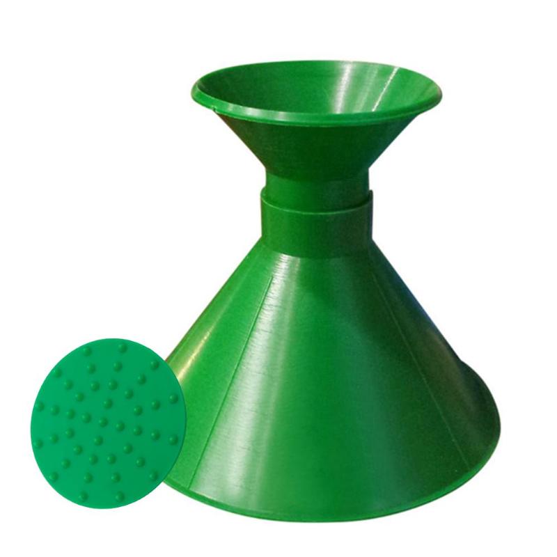 Auto Car Magic Window Windshield Car Ice Scraper Shaped Funnel Snow Remover Deicer Cone Deicing Outdoor Windows Cleaning Tool: Green