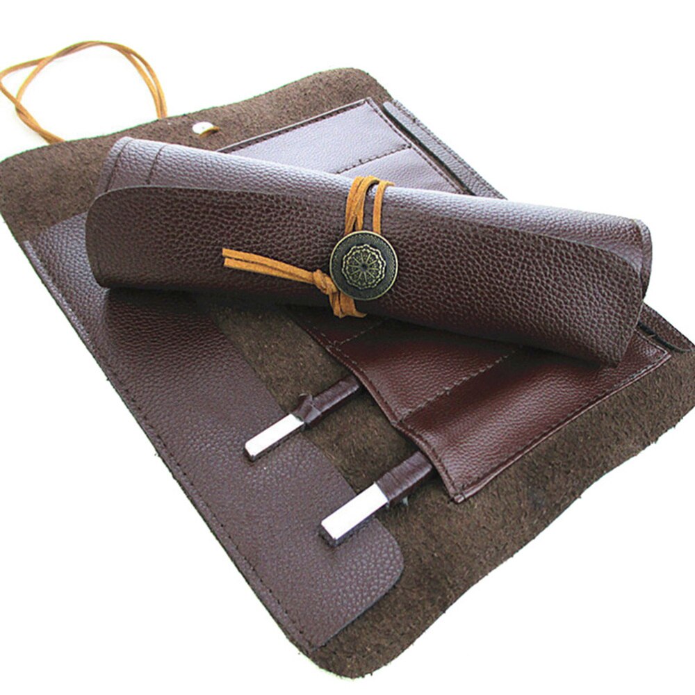 Værktøj knive rulle op taske udskæring lommeknive læder taske opbevaring arrangør
