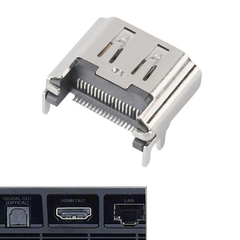 Udskiftning  ps4 hdmi port display socket jack stik til playstation  ps4 stik slim jack port konsol  p0 f 7