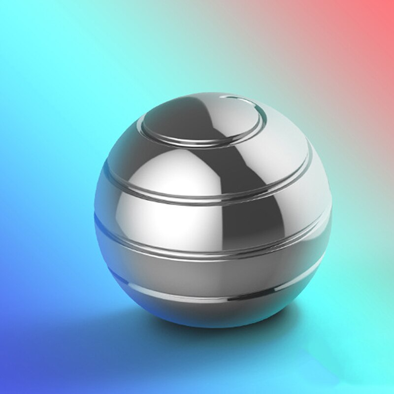 Desktop Decompression Rotating Spherical Gyroscope Office Desk Fidget Toys Optical Illusion Flowing Finger Toys