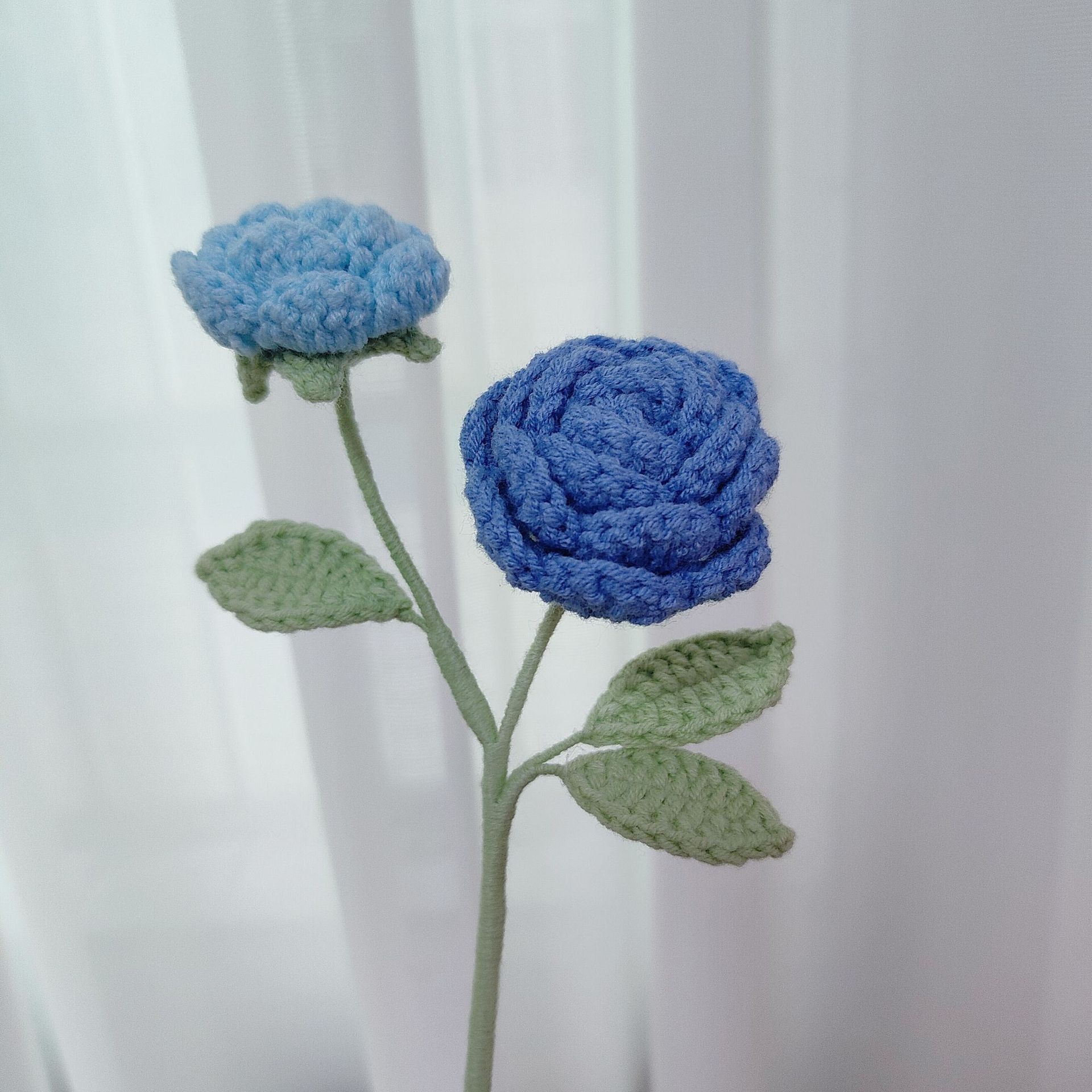 Søt heklet blomsterbukett strikkede blomster flores tejidas en heklet hjemmedekorasjon morsdagsbukett
