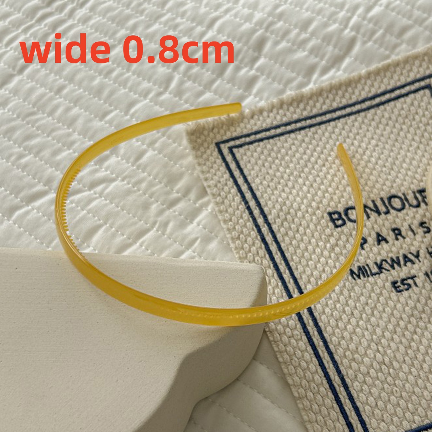 Diadema de plástico translúcido para el pelo, diadema para mujer, diadema para niña, diademas antideslizantes para el pelo, accesorios para el cabello: Verde claro