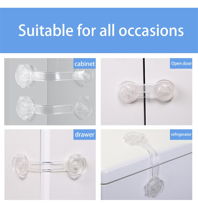Child Lock Protection Of Children Locking Doors For Children's Safety Kids Safety Plastic Protection Safety Lock Anti-opening