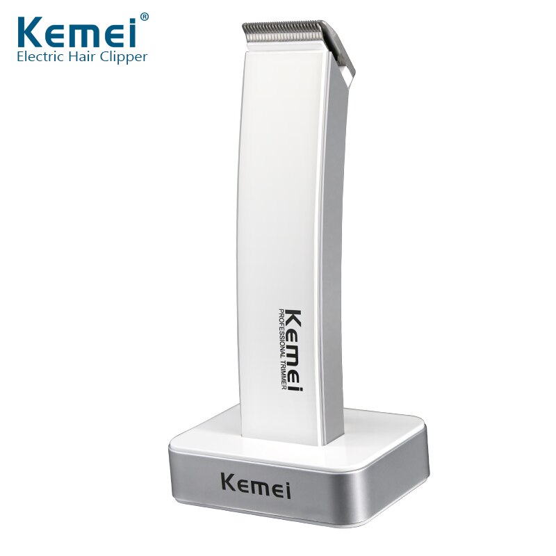 kemei haircut machine Hair clipper Trimmer Men's electric haircut Barber Shop machine for hair short haired man: White / EU Plug