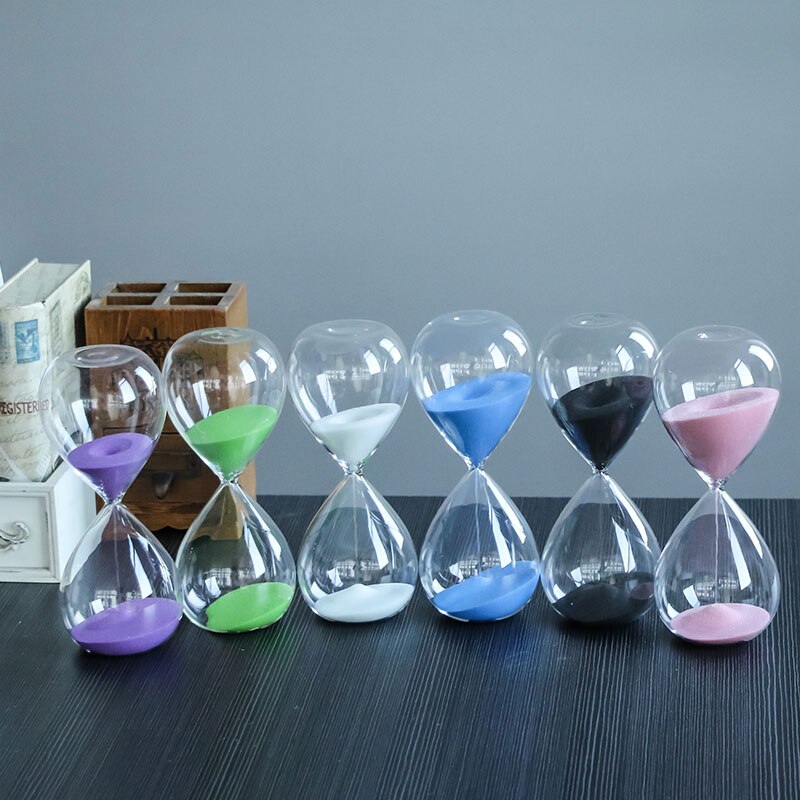 60 minutters timeglas træbase timeglas krystalglas 1 time sandglas farve sand lettering crafts souvenirs