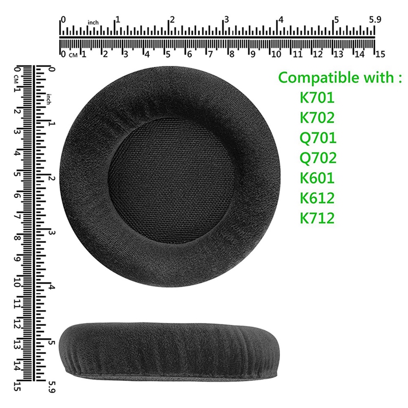 2 Pieces for AKG Headphone Pads for AKG K601 K701 K702 Q701 702 K612 K712 Ear Pads