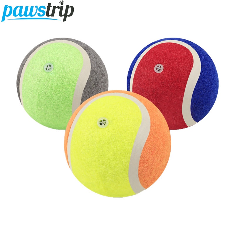 1pc 6cm Tennis Ball Dog Toy Squeaky Soft Rubber Dog Sound Toy Interactive Puppy Training Ball Toys For Dogs
