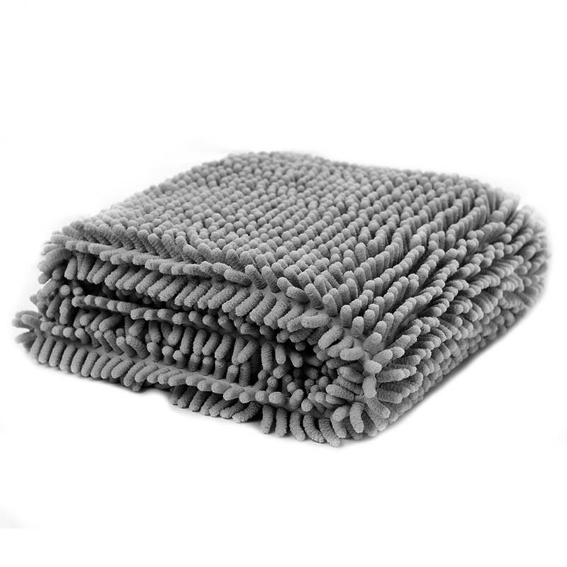 Pet ręcznik do kąpania psa podwójna absorpcja wody koc dla kotów małe średnie duże psy Quick Dry: GRAY / 35x80