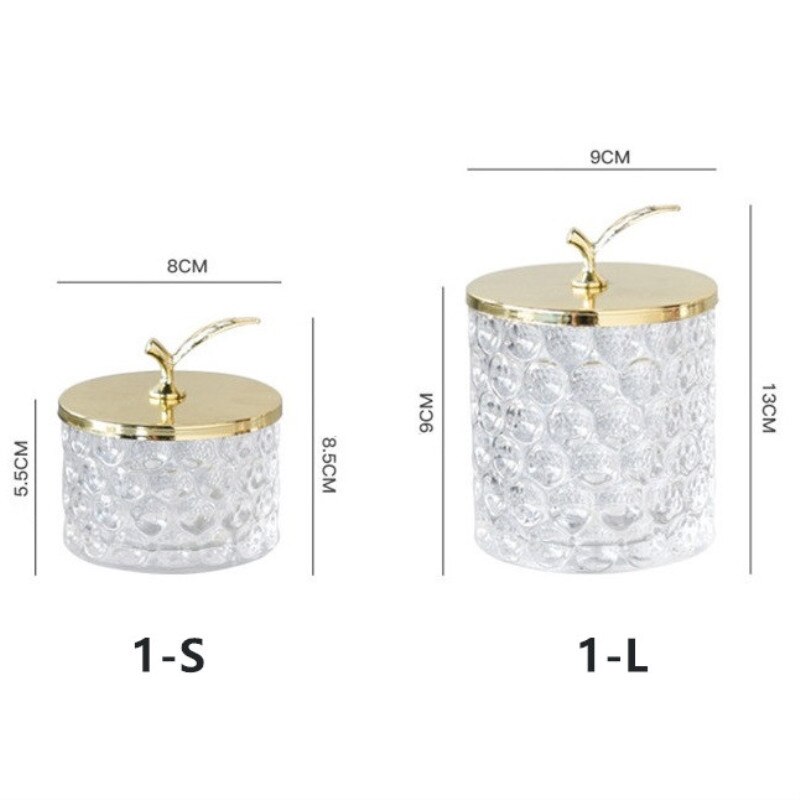 Retro Glass Storage Jars with Lid Candy Christmas Food Snacks Tea Spice Cereal Container Kitchen Storage Can Decoration