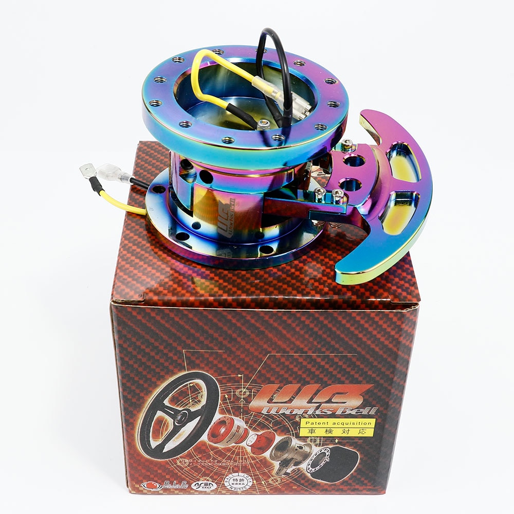 High WORKS BELL GTC Tilt Racing Steering Wheel Quick Release Hub Kit Adapter Body Removable Snap Off Boss Kit: Neo Chrome