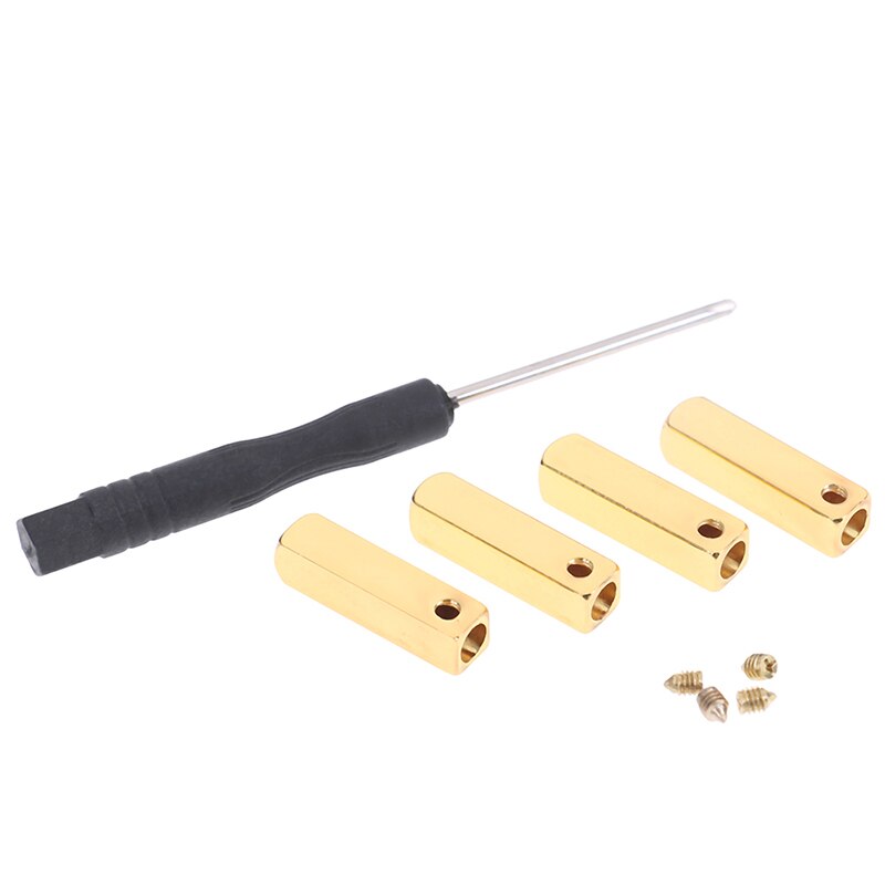 Diy 4 st/lot skruva på metall aglet utbyte skosnören metall tips spänne spegel gunmetall huvud för sneakers med skruvmejsel