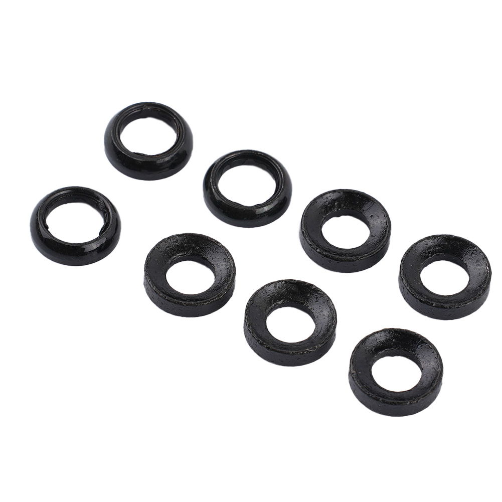 8PCS M6 Concave Washer Convex Washer Aluminum Bicycle Bike Disc Brake Caliper Bump Gasket Durable Bicycle Parts