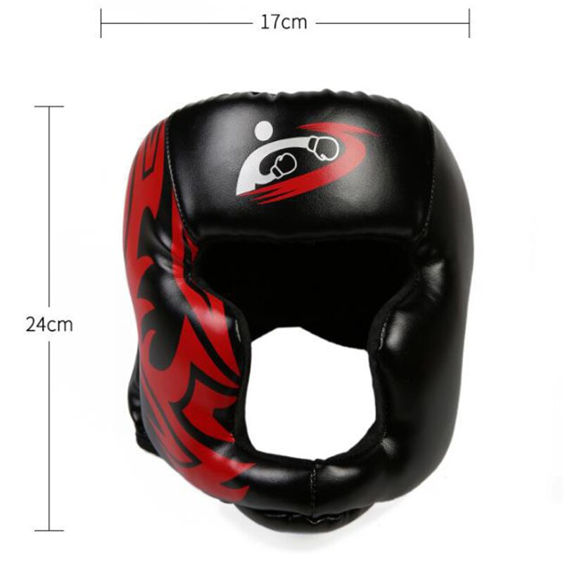 Casque de protection de lutte taille réglable en cuir souple protecteur de tête pour la boxe YA88
