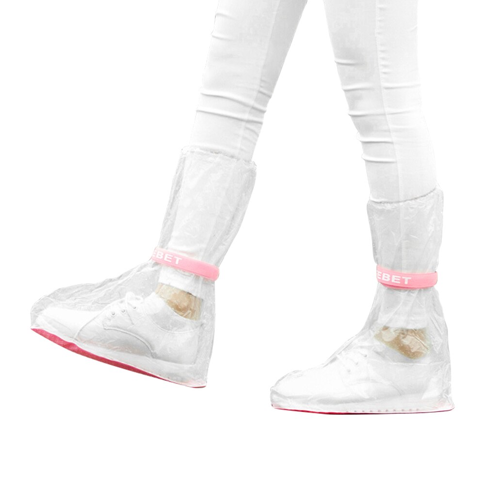 1 Pair Outdoor Travel Rainproof Shoes Cover Rain Boot Cover Transparent Waterproof Shoes Cover Protector Reusable Accessories