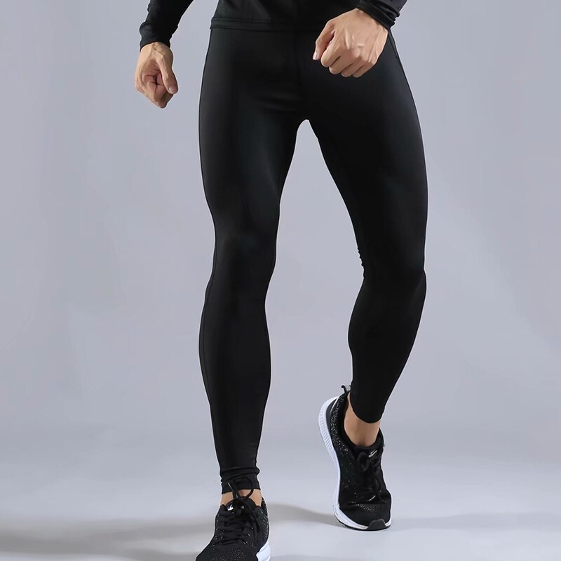 Mallas ajustadas de compresión para correr para hombre, pantalones deportivos para fitness, entrenamiento, gimnasia