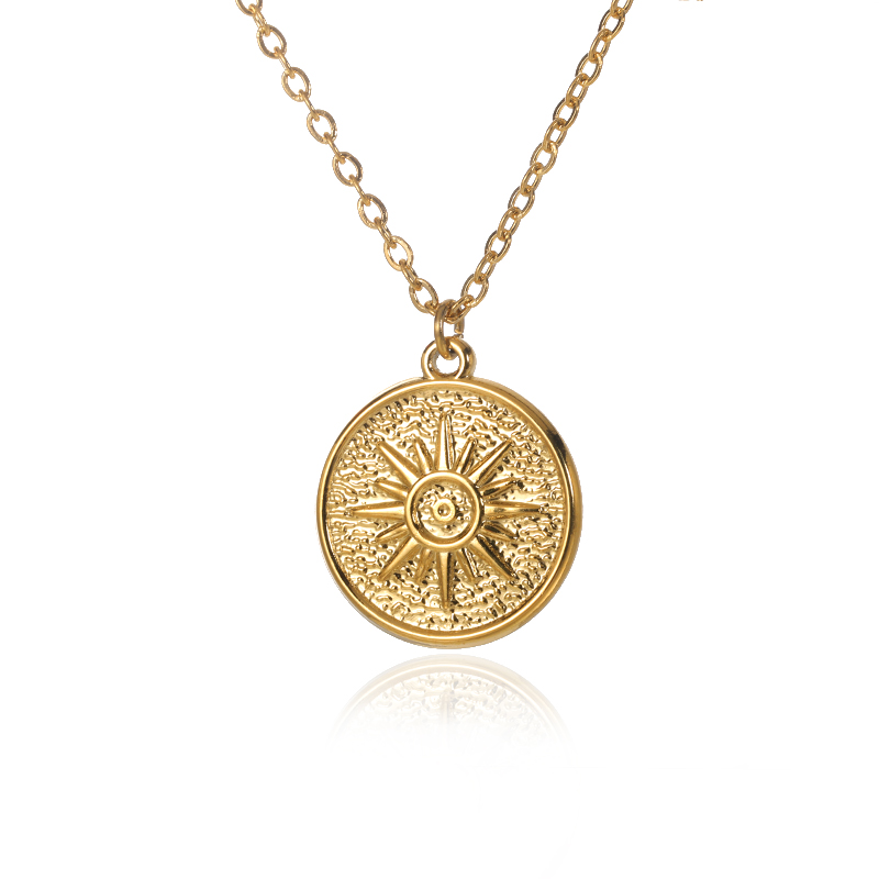 Ovale ketting met opaalsteen voor dames, gemaakt van roestvrij staal met een gouden ovale stenen hanger, ideaal voor een bruiloft.: Puur gouden kleur