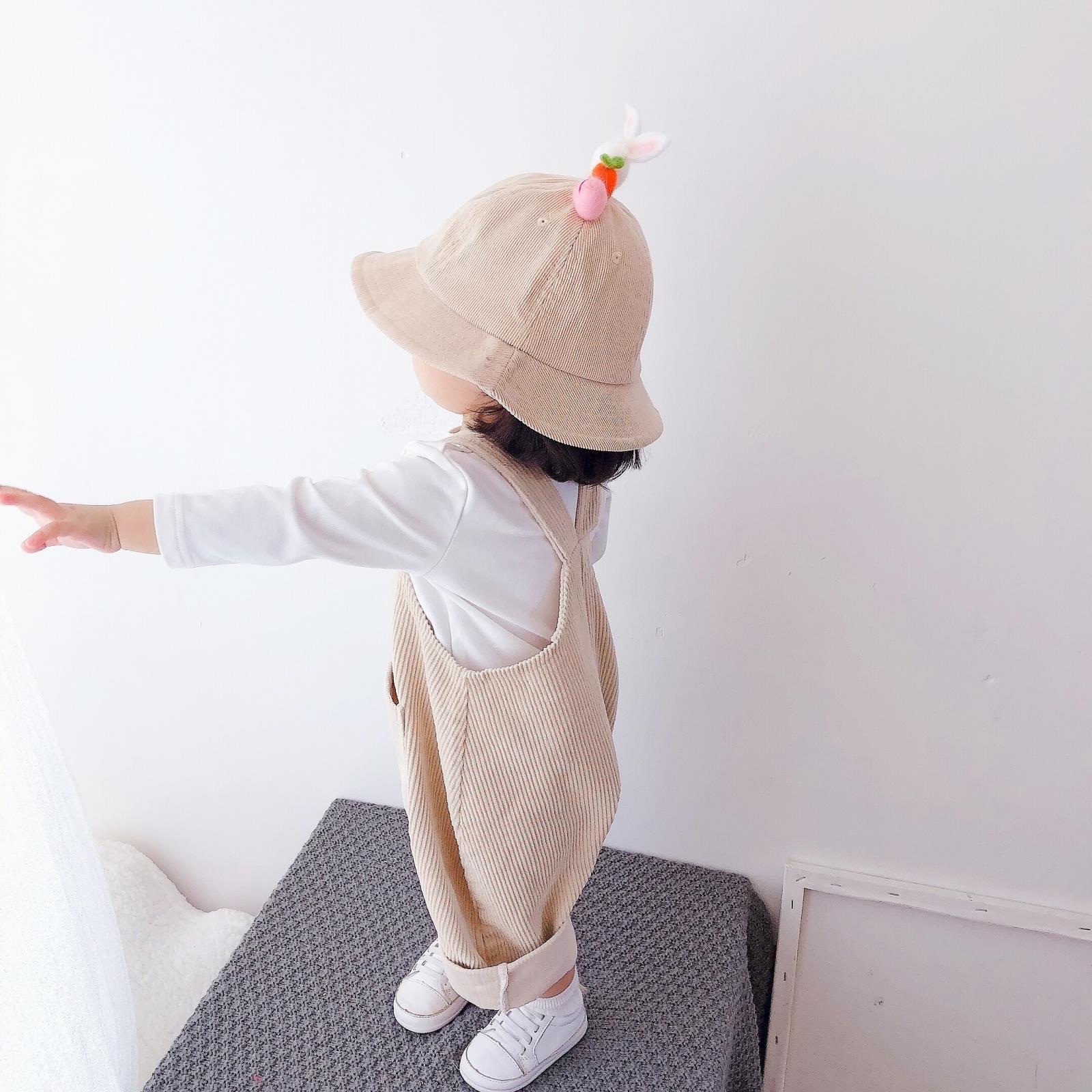 Kids Overalls Baby Overalls Solid Corduroy Boys Pants Autumn Winter Overalls For Children Girls Clothing