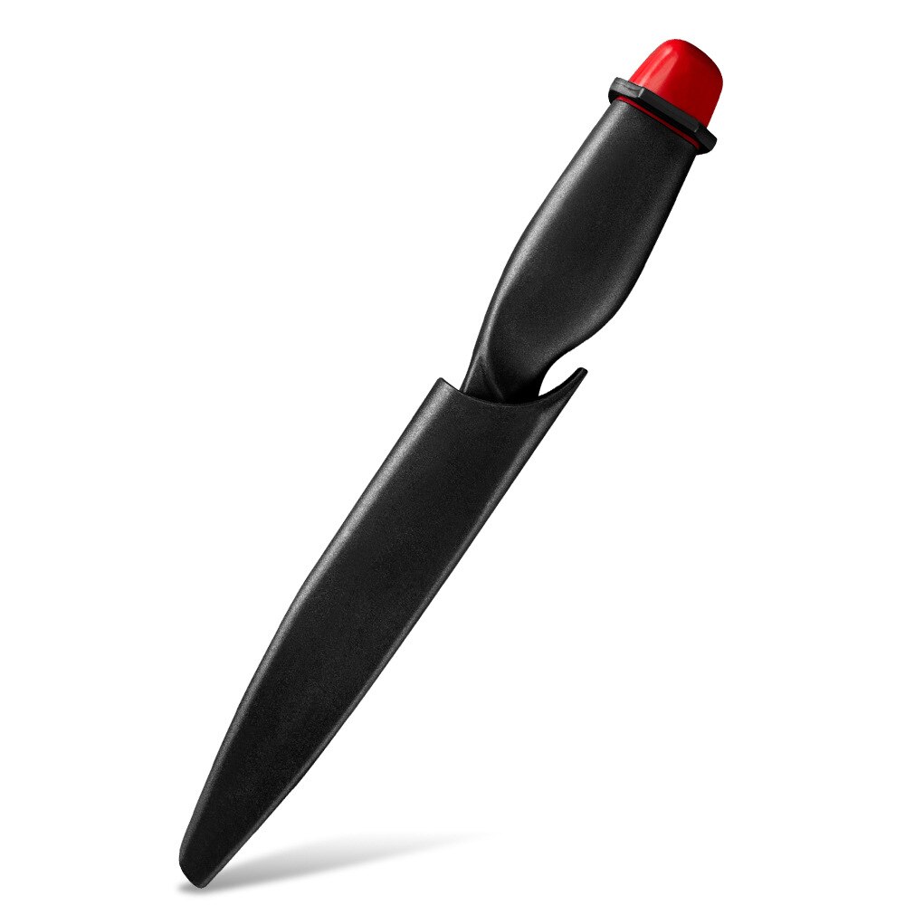 Couteau à désosser incurvé de 6 pouces couteau à filet d&#39;extérieur avec étui de protection couteau tranchant en acier inoxydable 3cr14 viande poisson volaille outils: Rouge