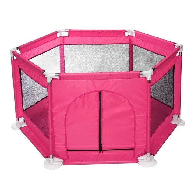 Baby Box Voor Kinderen Hek Ballenbad Park Kids Veiligheid Barrière Pasgeboren Baby Speeltuin Indoor Park Kids Activiteit Play Pen: Roze