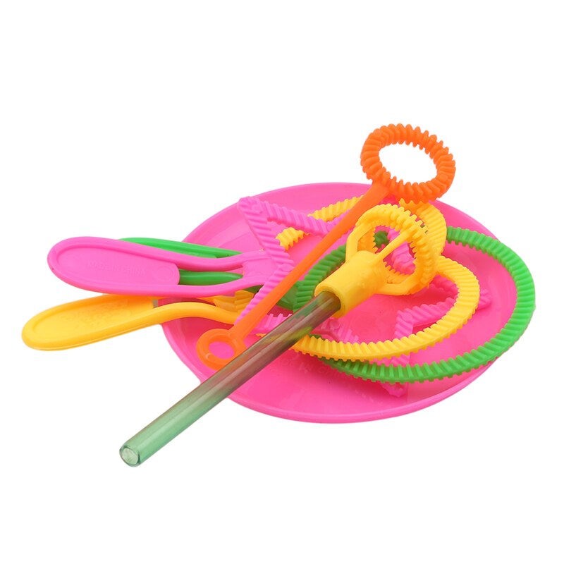 6 Stks/set Blazen Bubble Zeep Gereedschap Speelgoed Bubble Sticks Set Bubble Blower Machine Outdoor Bubble Speelgoed Voor Kids Kinderen Dag