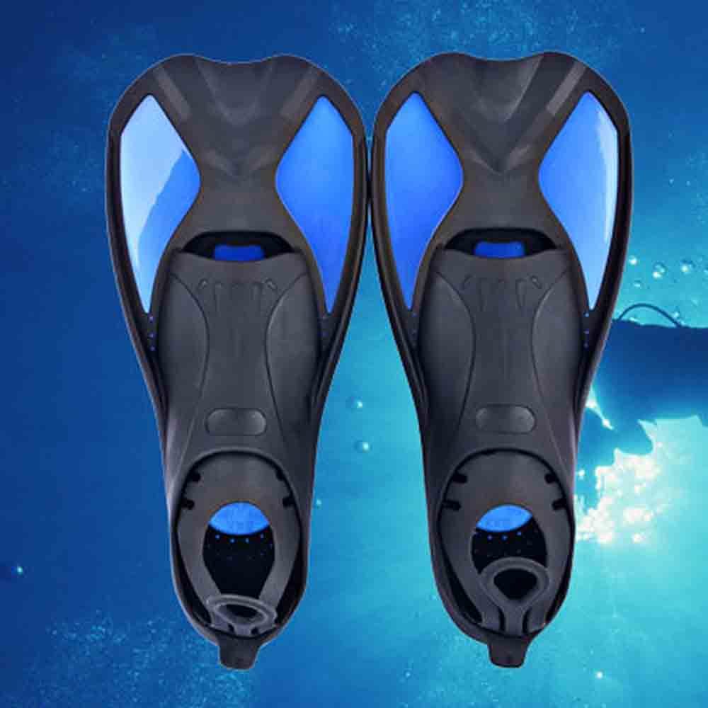 1 par de aletas de silicona para nadar adultos snorkel aletas para el pie aletas de buceo principiante corto Set de entrenamiento de pies Set de aletas de pato