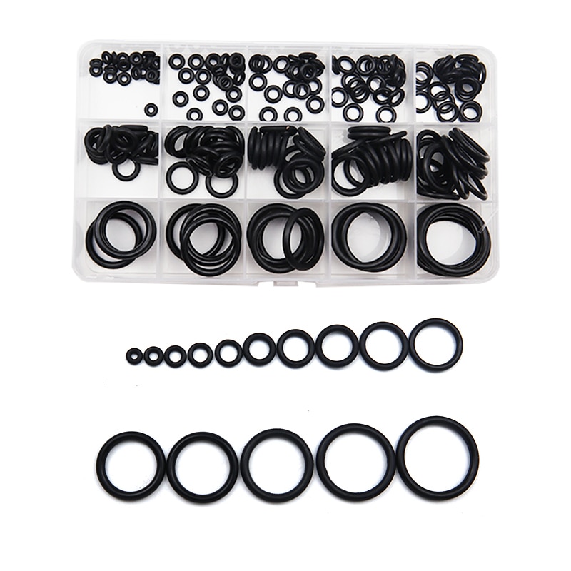 O Rings Gasket Rubber Sealing O-rings Nitrile Washer Seals, Damper Waterproof Repair Rubber Assortment Kit Sealing Ring Box