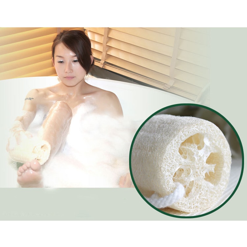 5 Pieces Natural Loofah Luffa Loofa Bath Shower Sponge Spa Body Scrubber Horniness Remover Bathing Massage Sponge GYH